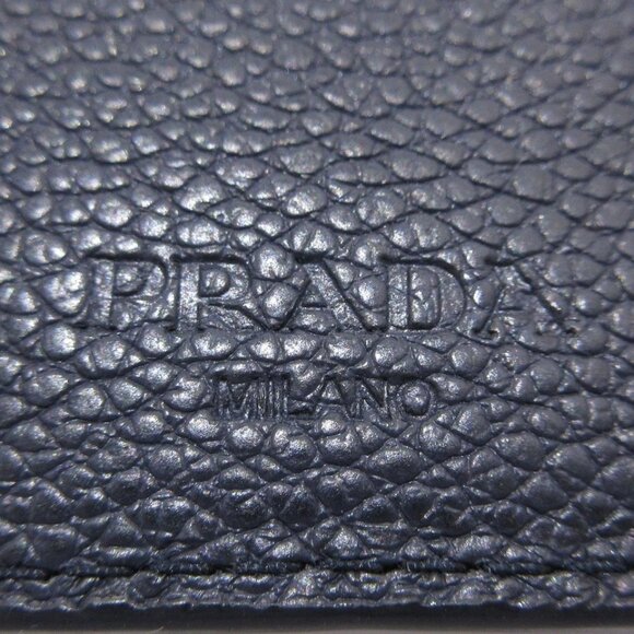 PRADA - Dark Navy Leather Bill Holder 233-080325 - Picture 10 of 10